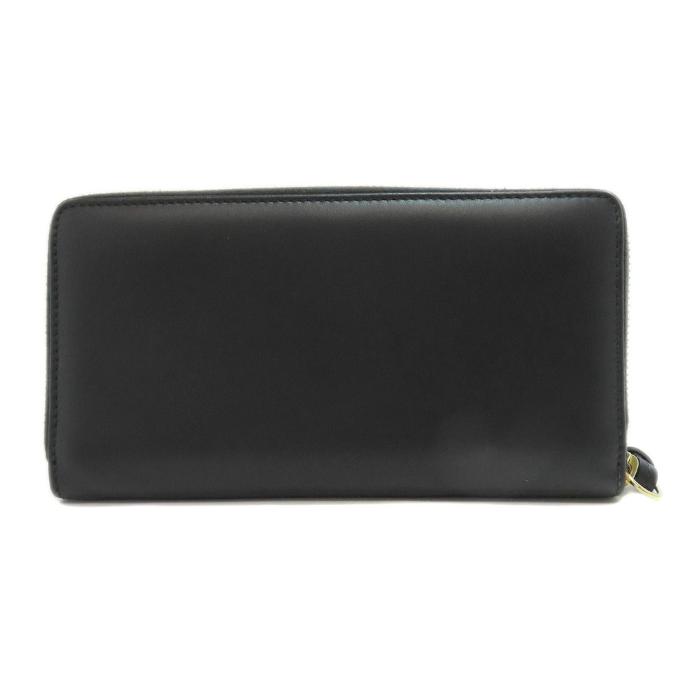 Gucci Leather Wallet Jumbo Long GG Black